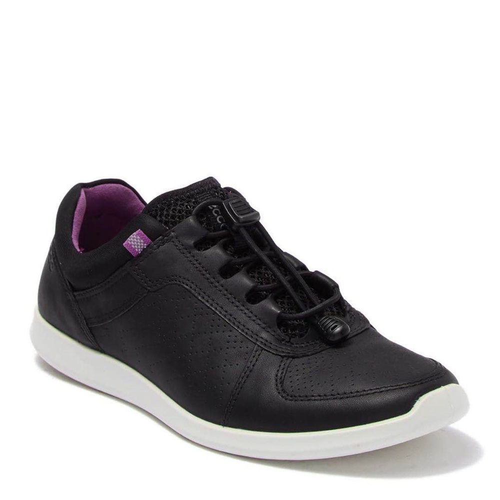 NIB Ecco Lightweight Leather Laceup Sneakers
